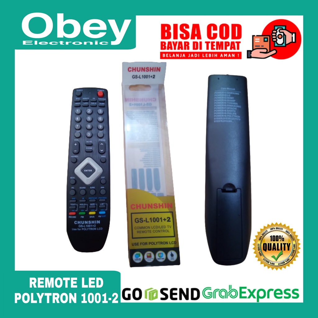 Remot TV LED LCD Polytron C-VISION GS-L1001+2