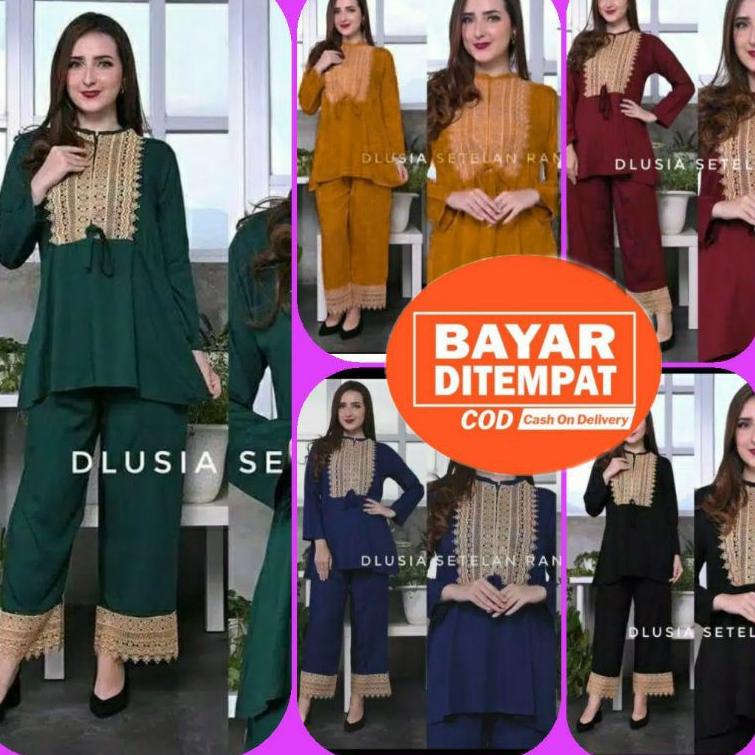 TERBARU Setelan arab dlusia rana new | piyama arab busui | oneset terbaru 2021