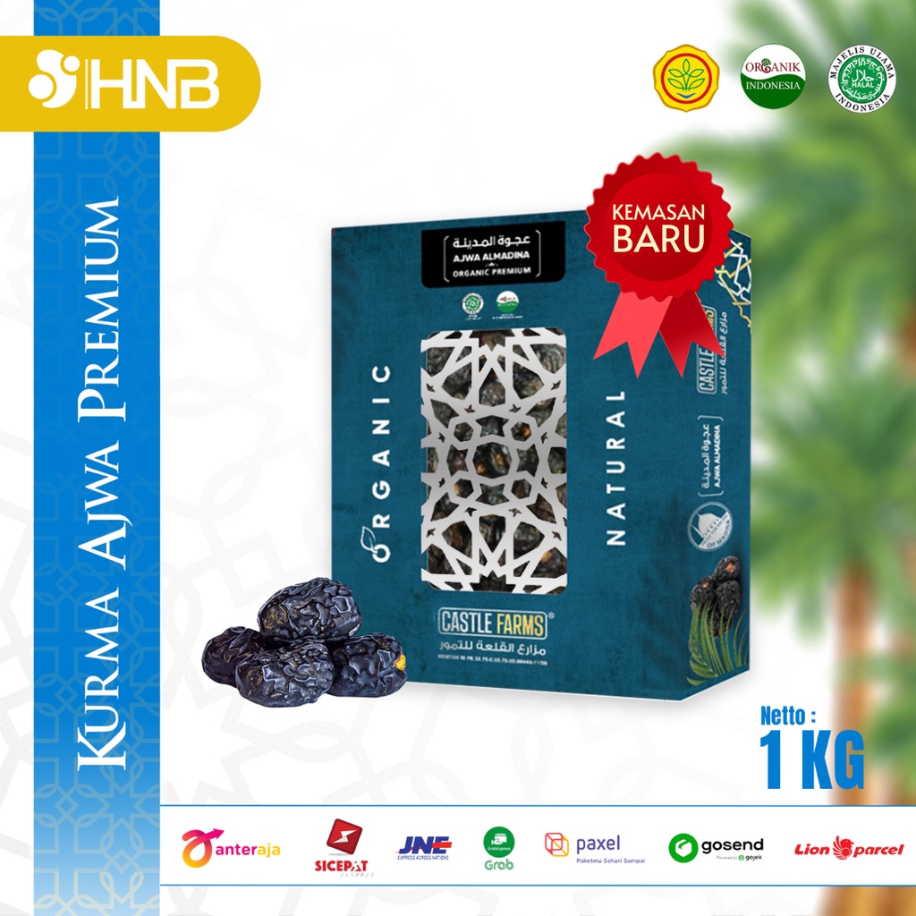 

Castle Farms - Kurma Ajwa Organik Premium 1 Kg