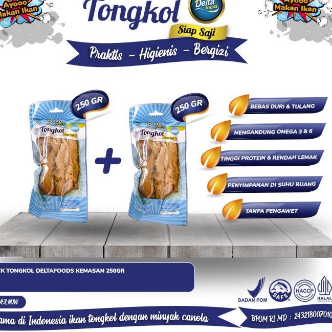 

Larismanis DeltaFoods - Ikan Tongkol Siap Saji Dengan Minyak Kanola 250gram Bundling 2