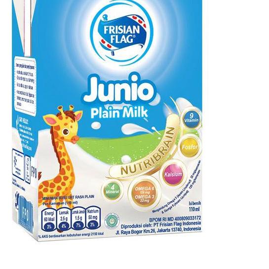 ◄ Frisian Flag Junio Susu UHT Plain 36 x 110 mL ♗