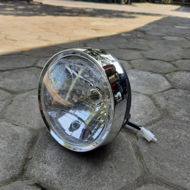Reflektor depan tiger bulat lampu depan tiger bulat
