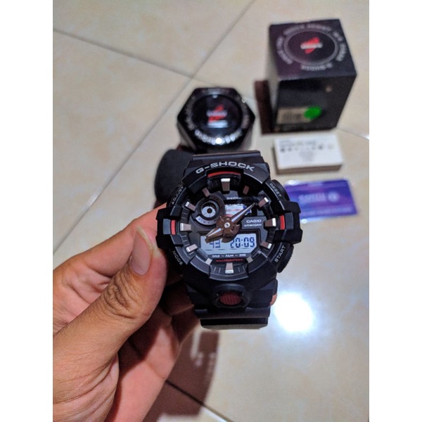 Gshock GA-700-1adr bekas/second original