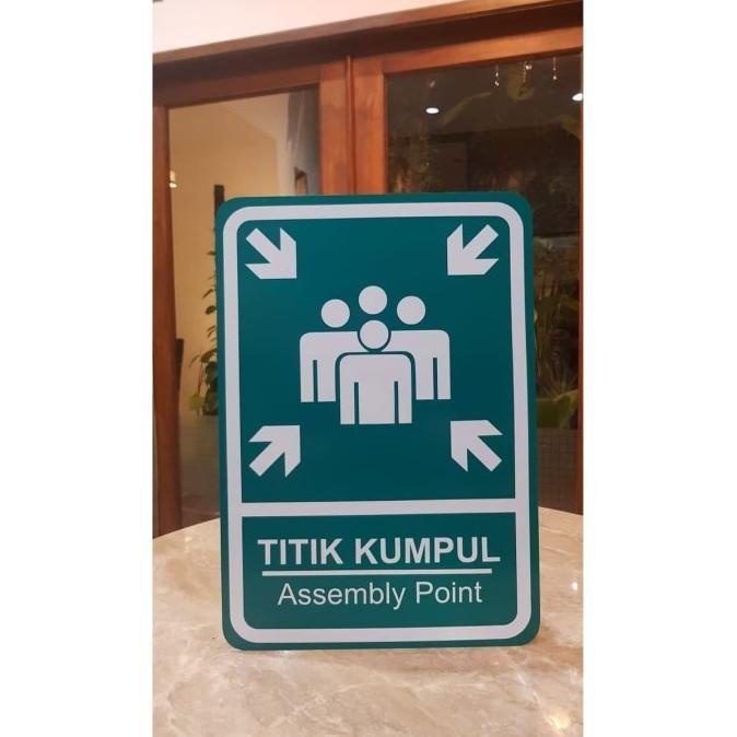

Terlaris Plang Papan Rambu Titik Kumpul Assembly Point Aluminium 45X60Cm