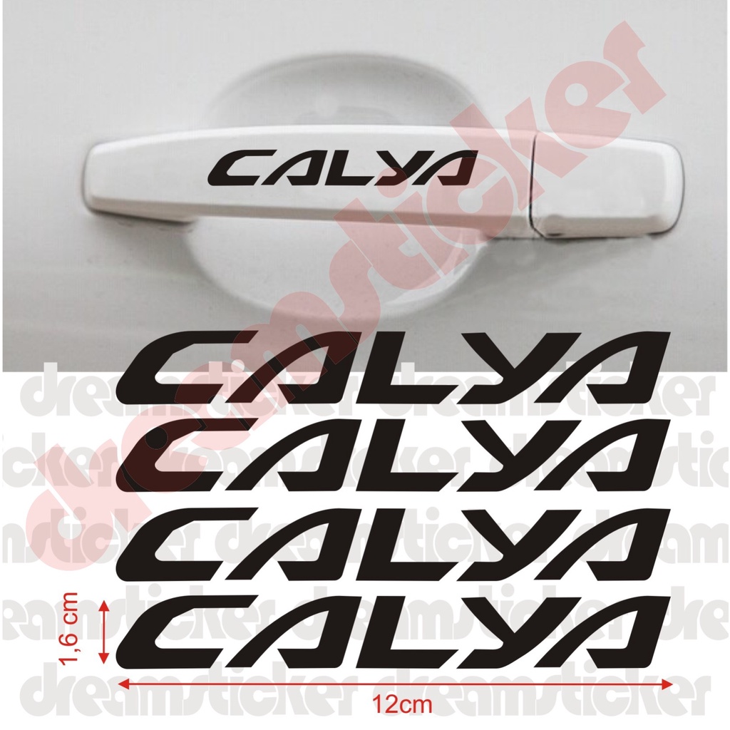 Sticker Stiker Door Handle Pegangan Pintu Mobil Toyota Calya