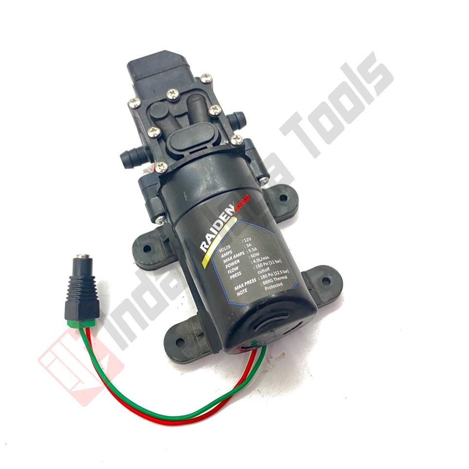 ➫ RAIDEN Dinamo Pompa Air 12V DC 160 Psi Cuci Motor AC Sprayer Pump ➢