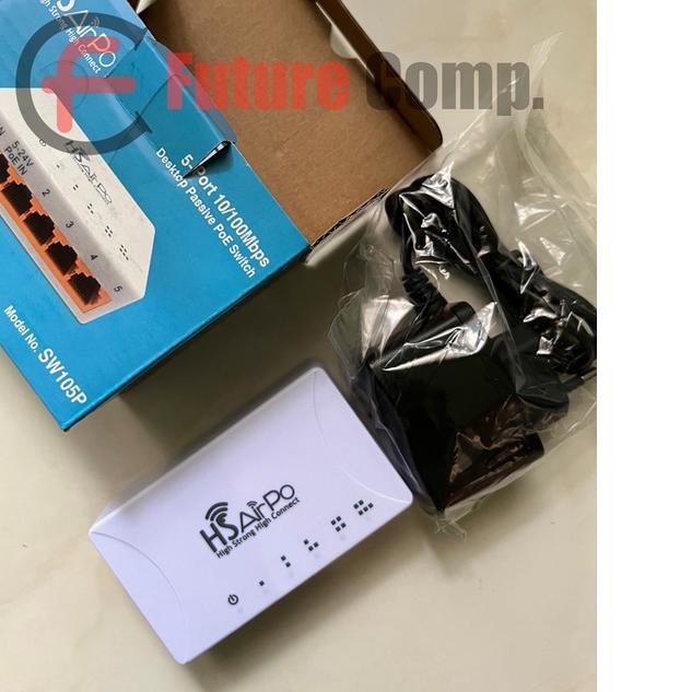 ☊ HSAIRPO Switch hub SW105P 5port Mbps Ethernet Switch ➱