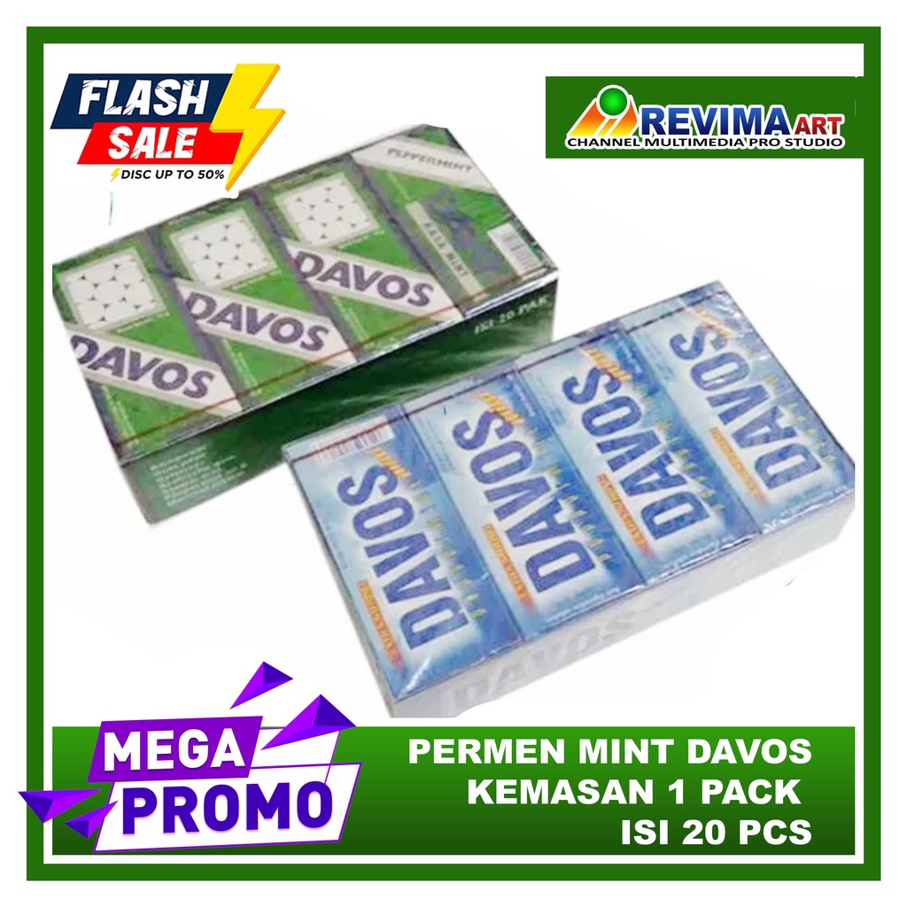 

Permen Mint Hangat DAVOS LUX 15gr kemasan 1 Pack isi 20 Bungkus