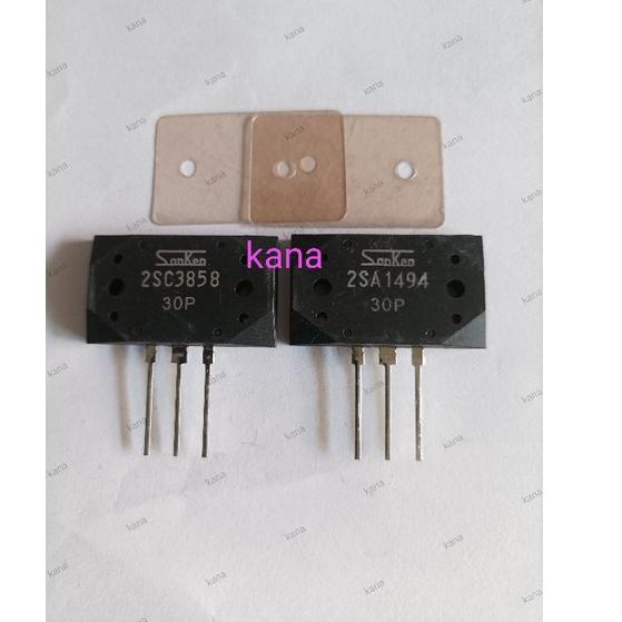 ♥ Transistor Sanken 2SA1494 2SC3858 Original Seri 30P + Mika ♜
