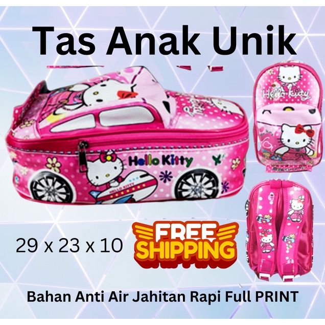 COD ~ 1 KG = 5!!PROMO TERMURAH Tas Anak TK  Motif Karakter Tas mobil tas 3D tas on the road Tas murah BUS tayo spiderman ironman cars little pony among us BT21 tas import anti air