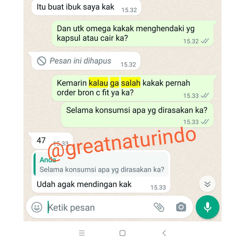 Obat batuk asma ibu anak gurah berdahak pilek tbc paru paru kering herbal sesak nafas ampuh kapsul herbal gurah menahun Bron C fit Naturindo