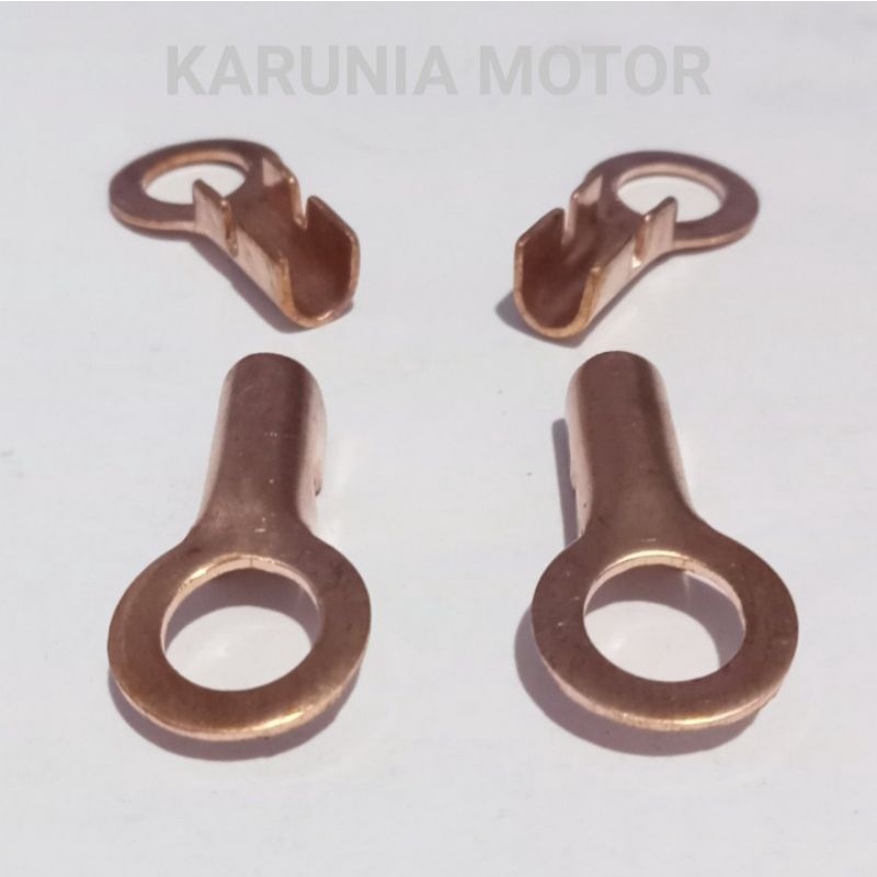 Skun Sekun aki Tembaga Murni 100 % M8 ( lubang baut kunci 12 ) untuk motor dan mobil