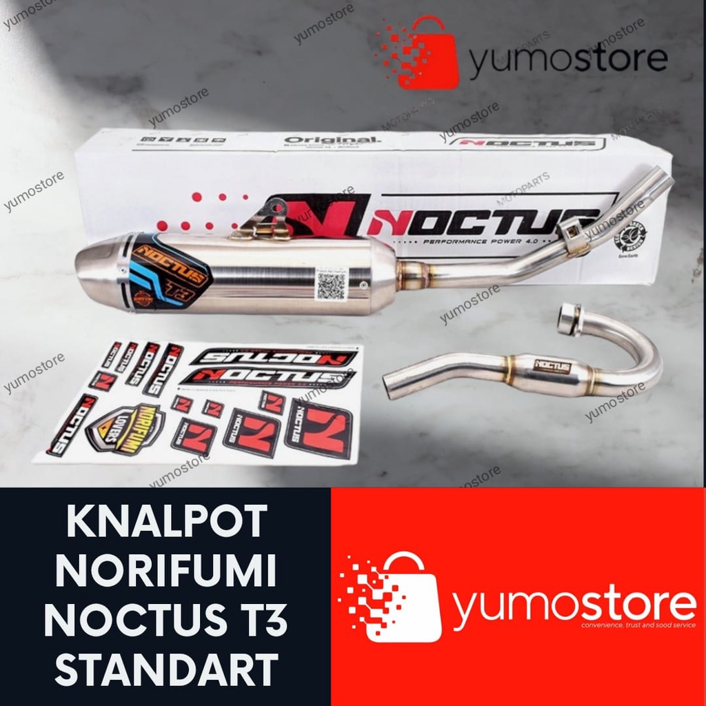 KNALPOT MUFFLER EXHAUST ORI NORIFUMI NOCTUS T3 STANDART MOTOR TRAIL KLX 150 BF/DT CRF 150 WR 155