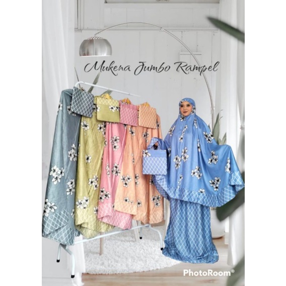 Mukena rampel jumbo dewasa mukena harian peralatan sholat wanita
