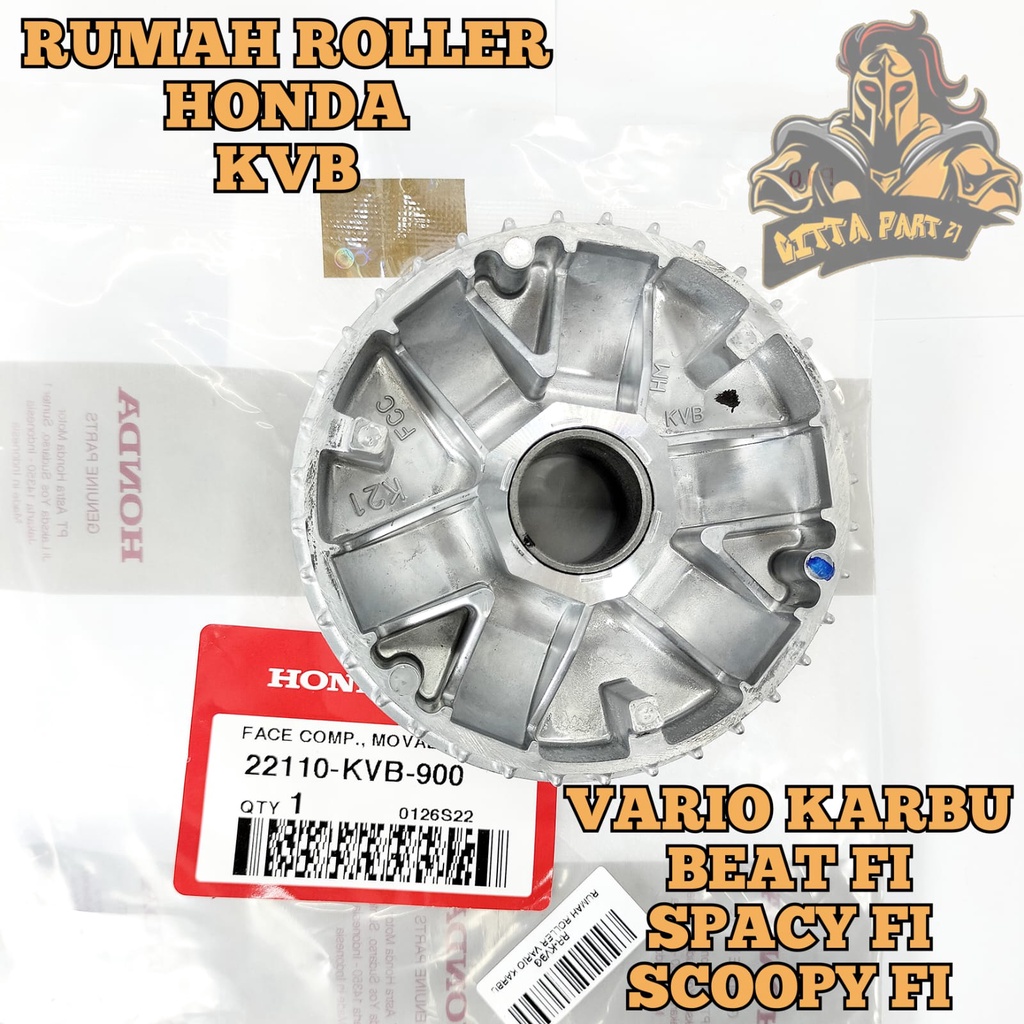 RUMAH ROLLER 100% ASLI ORIGINAL HONDA AHM KVB KUALITAS ASLI ORIGINAL HONDA AHM PRESISI TIDAK BUNYI BAHAN BERKUALITAS NO 1 DAN DIAJMIN AWET VARIO 110 KARBU BRAT FI SCOOPY FI SPACY FI VARIO 110 TECHNO VARIO 110 FI