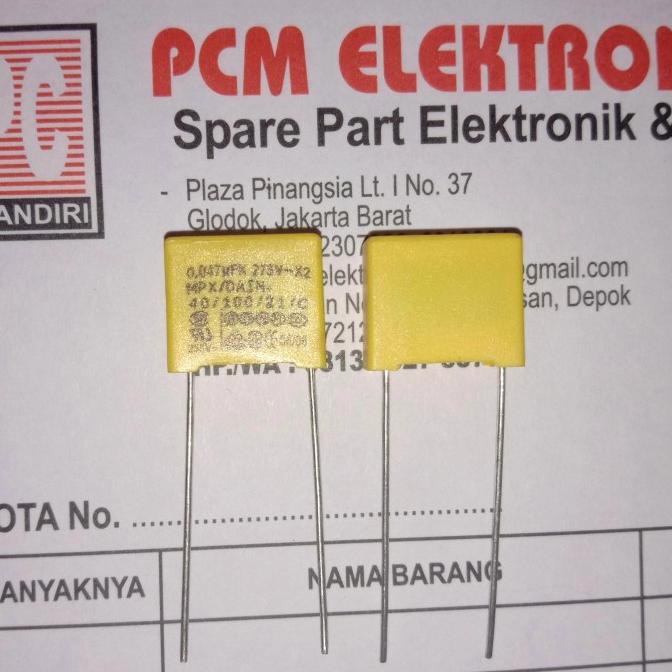 MKT 0.047uF 275V~ 47nF 275V 473 275V~ MKP kapasitor Capacitor pcmelektrob9090 dijamin