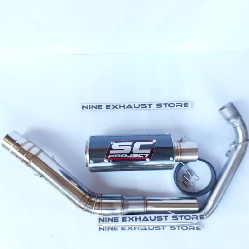 knalpot racing cbr 150 facelift sc project karbon