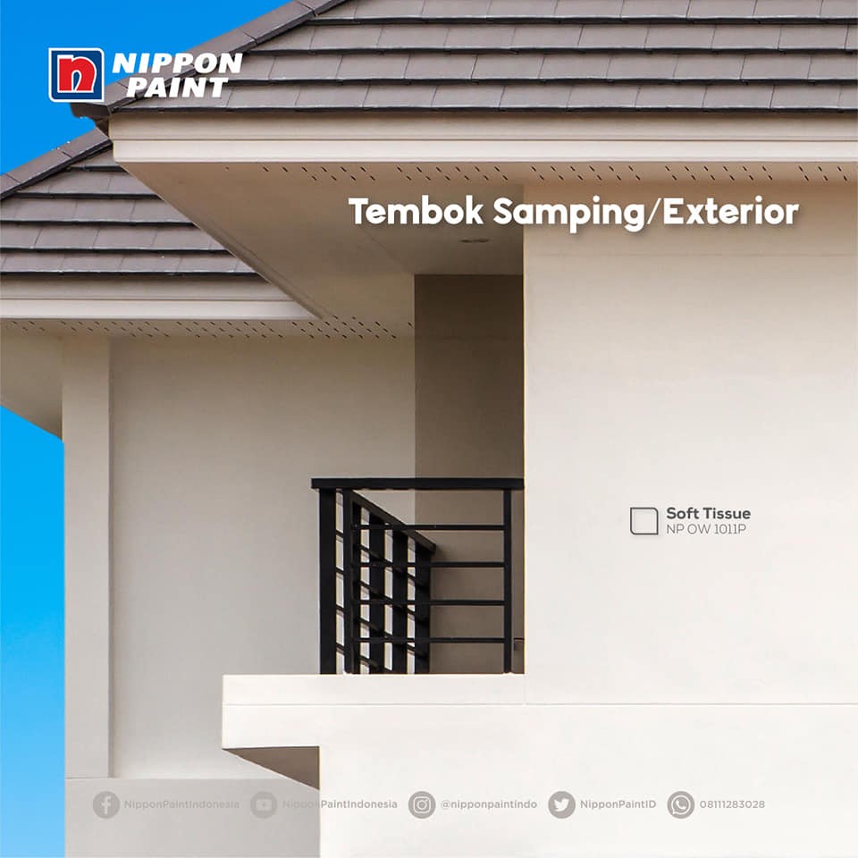 CAT TEMBOK EKSTERIOR NIPPON PAINT - SOFT TISSUE/OW1011P