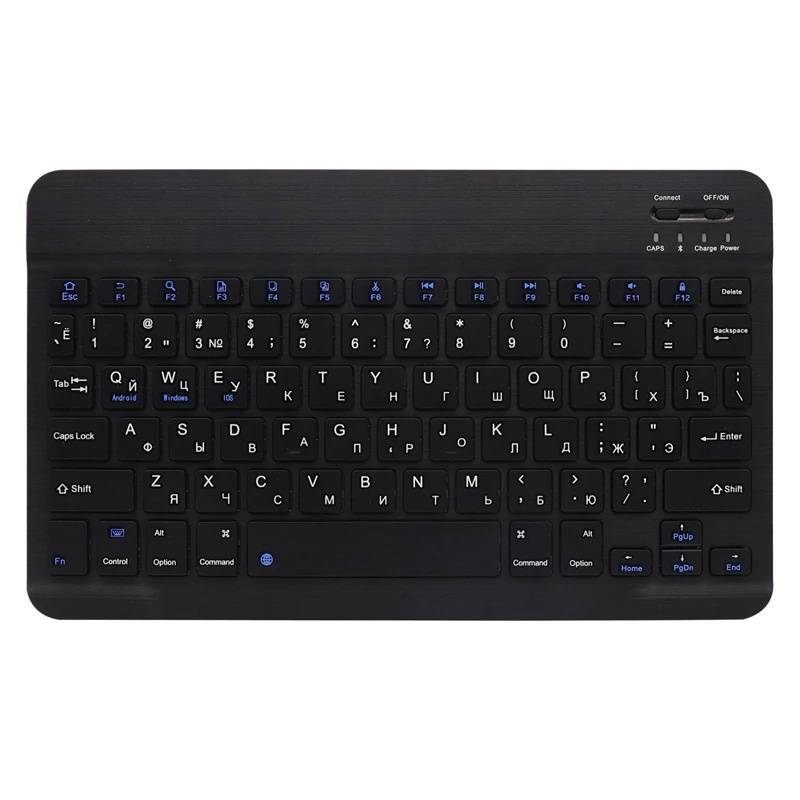 Kimsnot Wireless Bluetooth Keyboard Rechargeable 10 Inch - Black