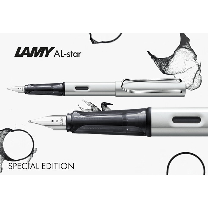 

Lamy AL Star Fountain Pen Pena Black not Parker Pelikan