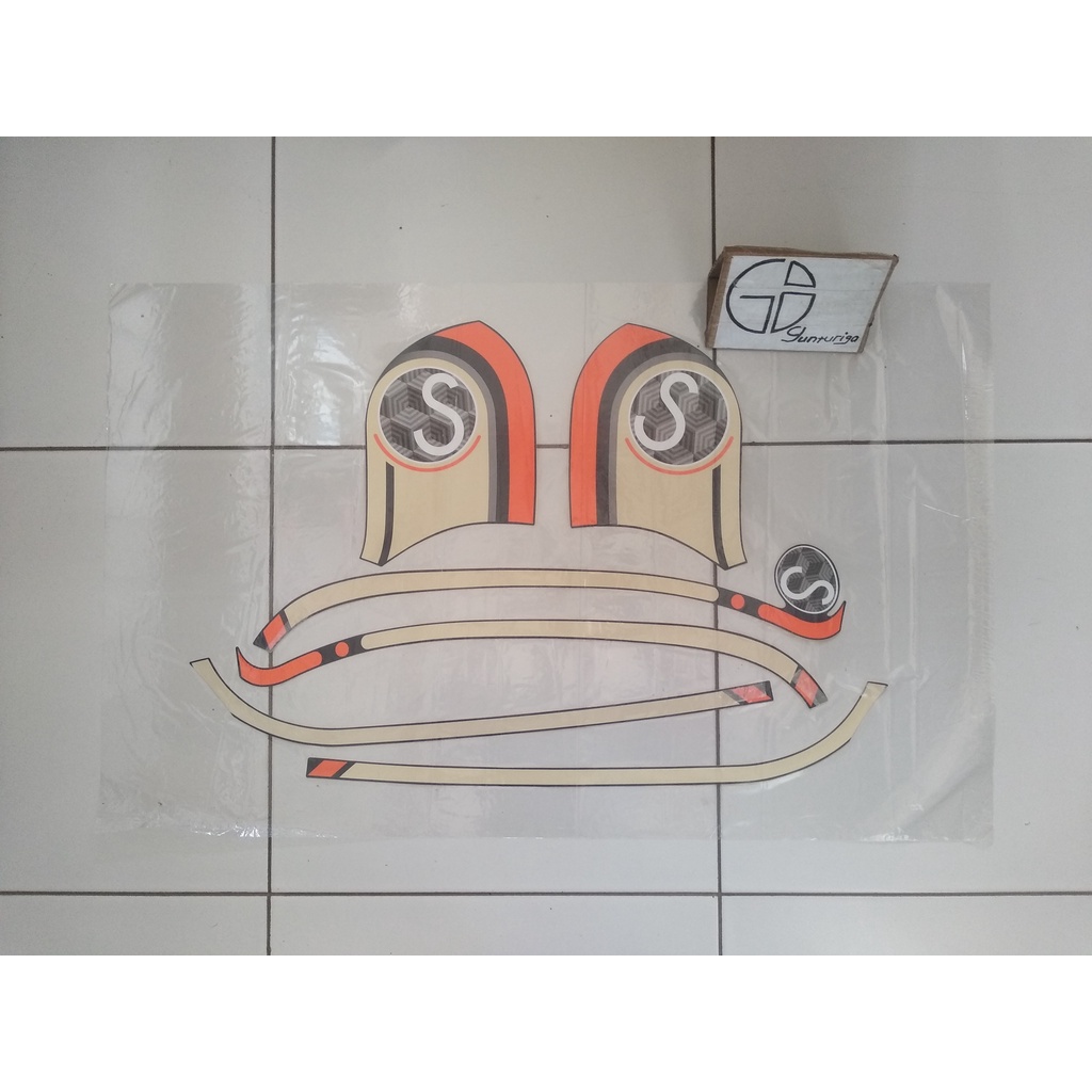 Striping Sticker Lis Honda Scoopy Fasion 2020 2021 Biru Original