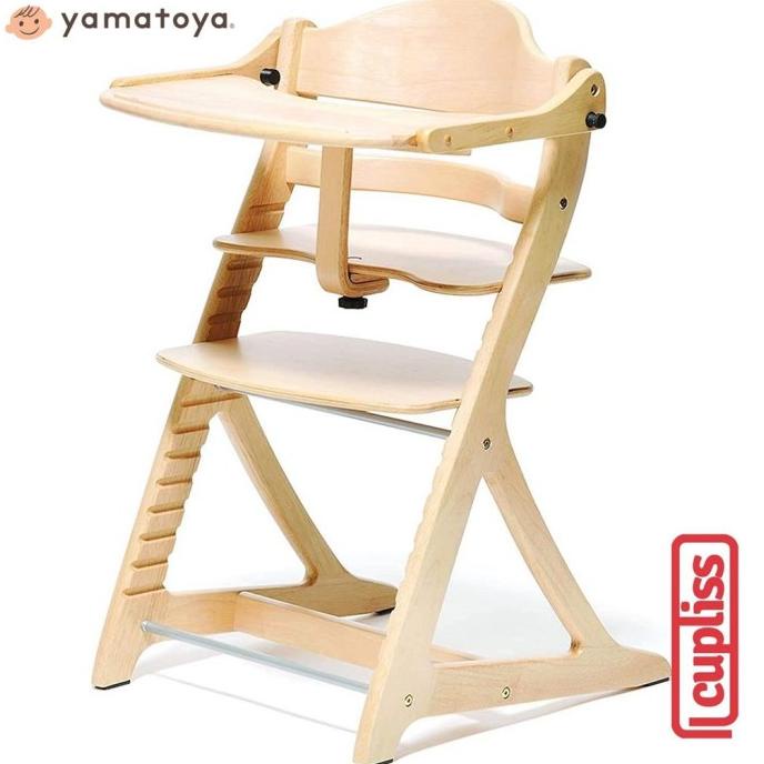 Yamatoya SukuSuku Plus Table Chair Natural Kursi Makan Anak