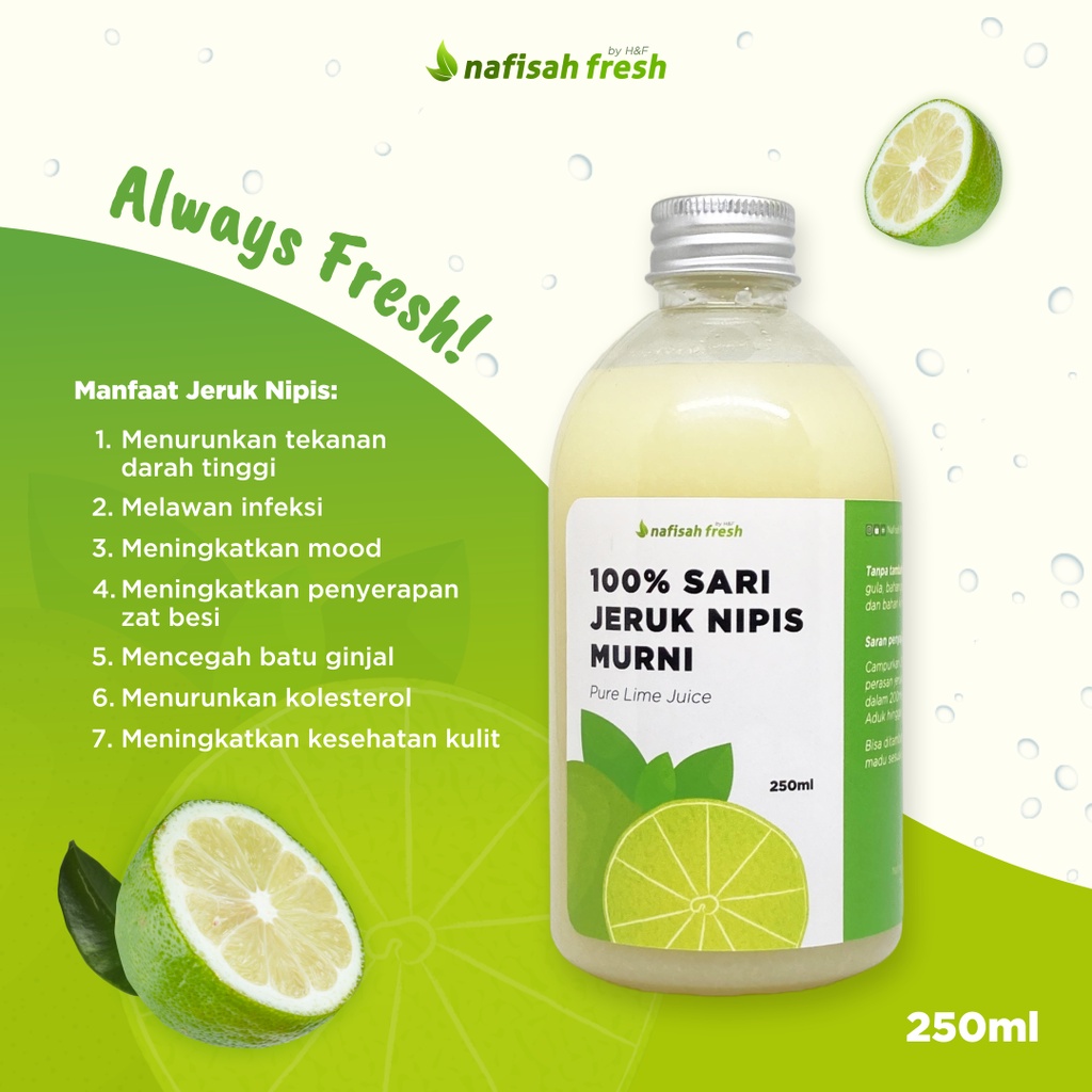 

Sari Jeruk Nipis 250 ml | Pure Lime Juice | Detox Diet