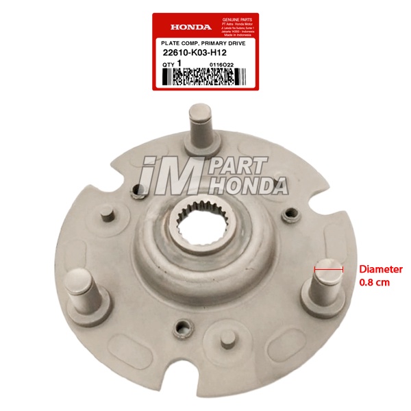 22610-K03-H12 Dudukan Kampas Ganda Revo X Fi