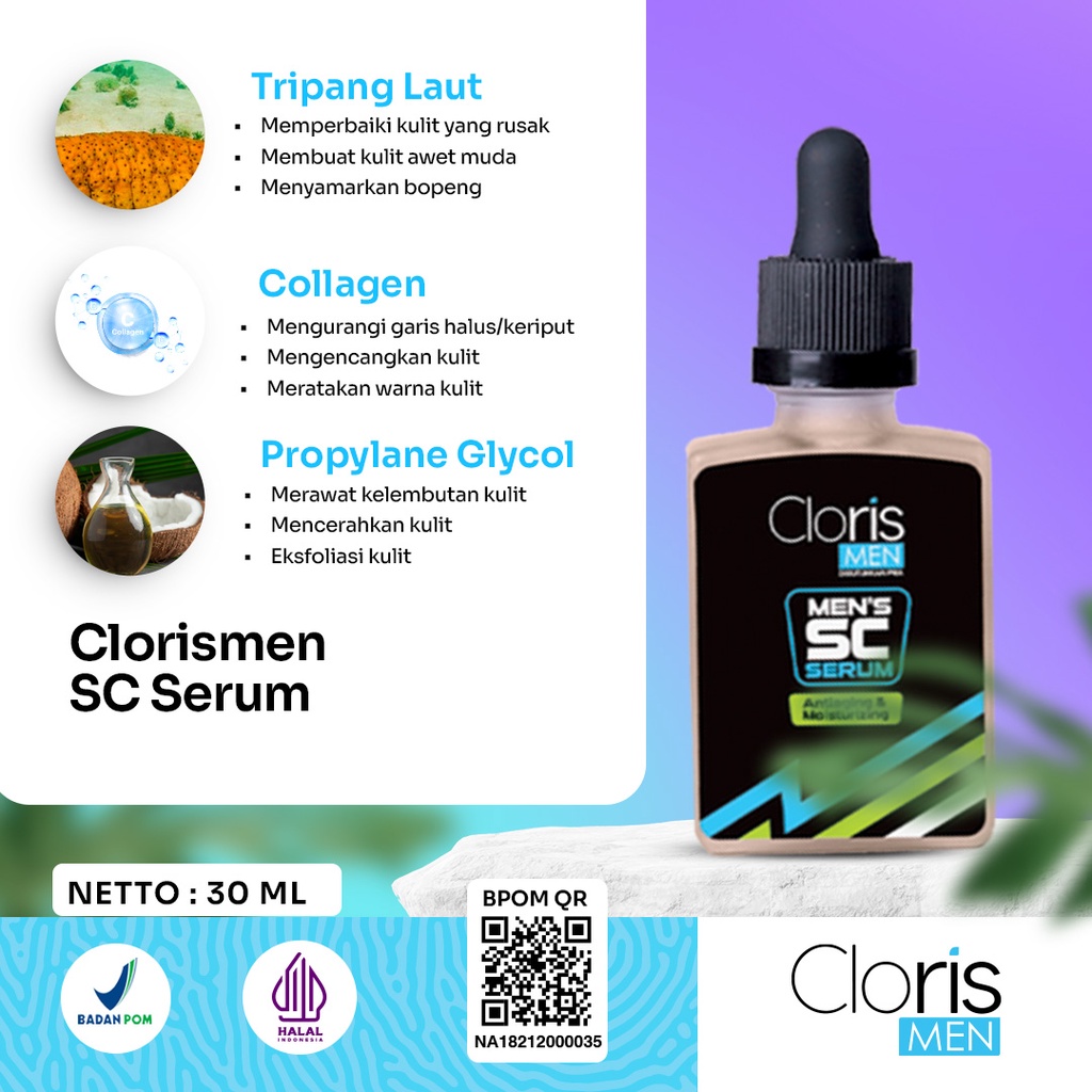 Clorismen PAKET ANTI AGING SERIES Skincare Perawatan Khusus Pria Anti Penuaan Dini Bpom Original