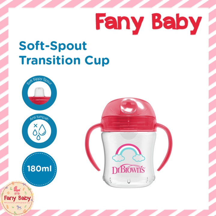 DR BROWN'S SOFT SPOUT TRANSITION CUP 180ML / TC61001