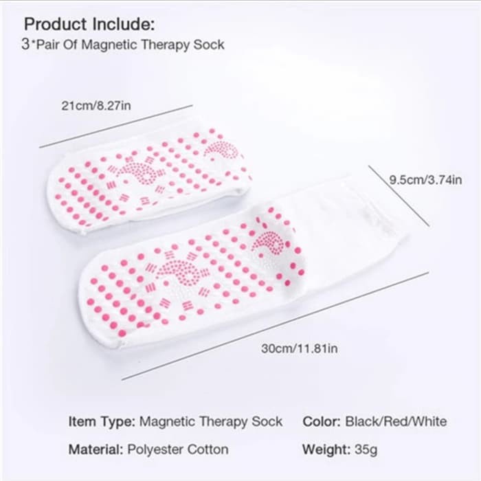 [ ITROLSP ] Kaos Kaki Magnet Penghangat Telapak Kaki Therapy Magnetic Socks Tourmaline