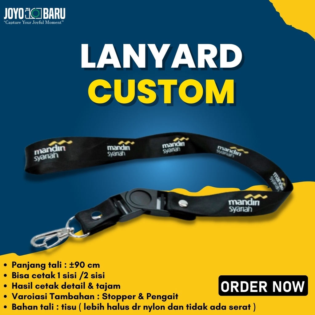 

TALI lanyard printing custom/ Tali id card/pot sablon dengan stopper dan pengait