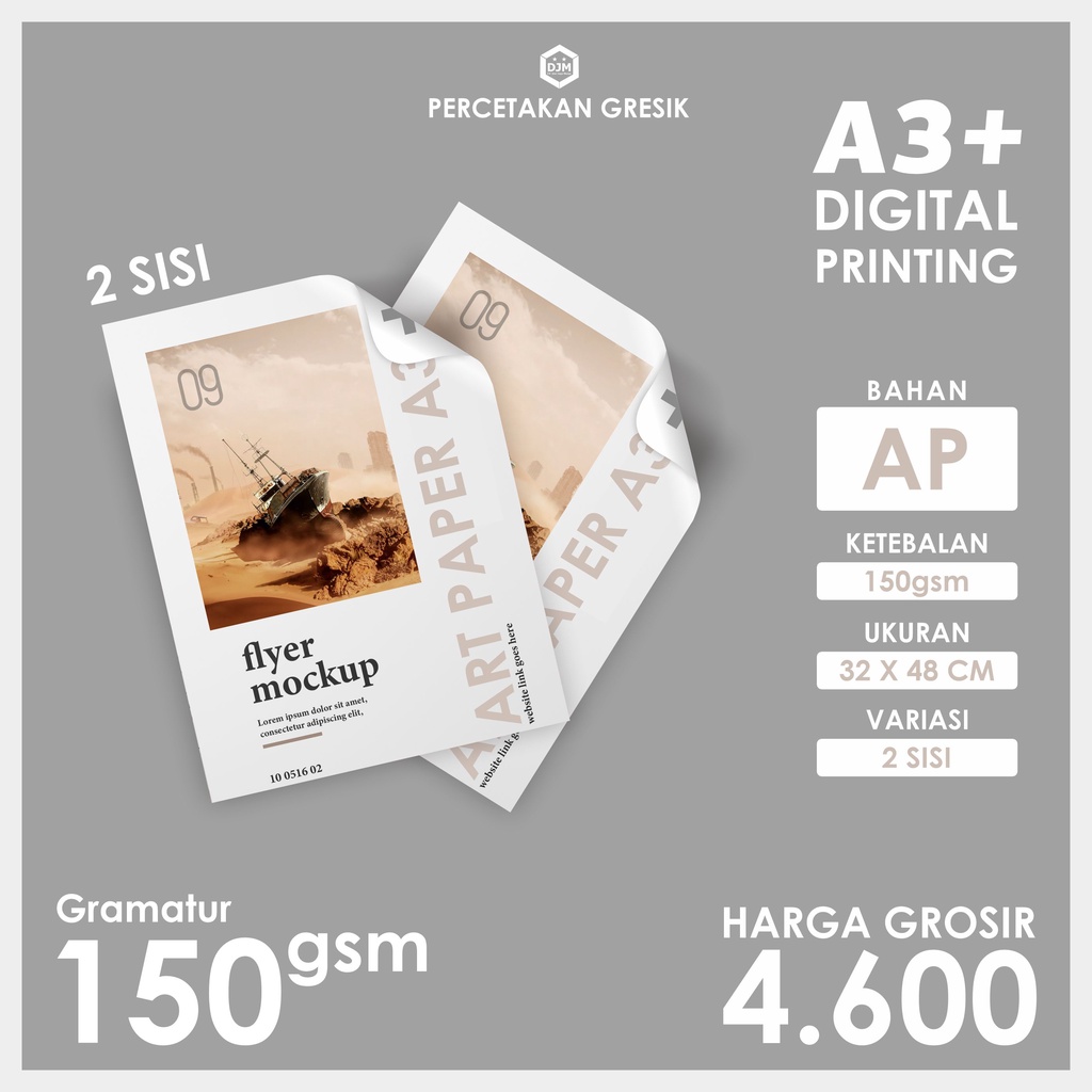 

CETAK ART PAPER 150GSM | 2 SISI | DIGITAL PRINTING [HARGA GROSIR & RESELLER]