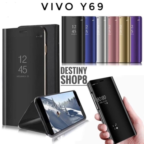 Dijual FLIP COVER VIVO Y69 CASE STANDING PHONE ORIGINAL Murah