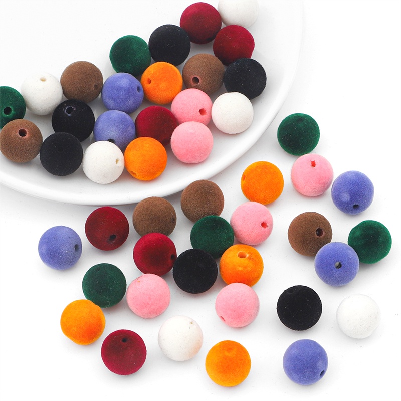 14mm Manik-Manik Bulat Swarm Akrilik Warna Longgar Spasi Beads Perhiasan DIY Gelang Kalung Anting 5 Pcs