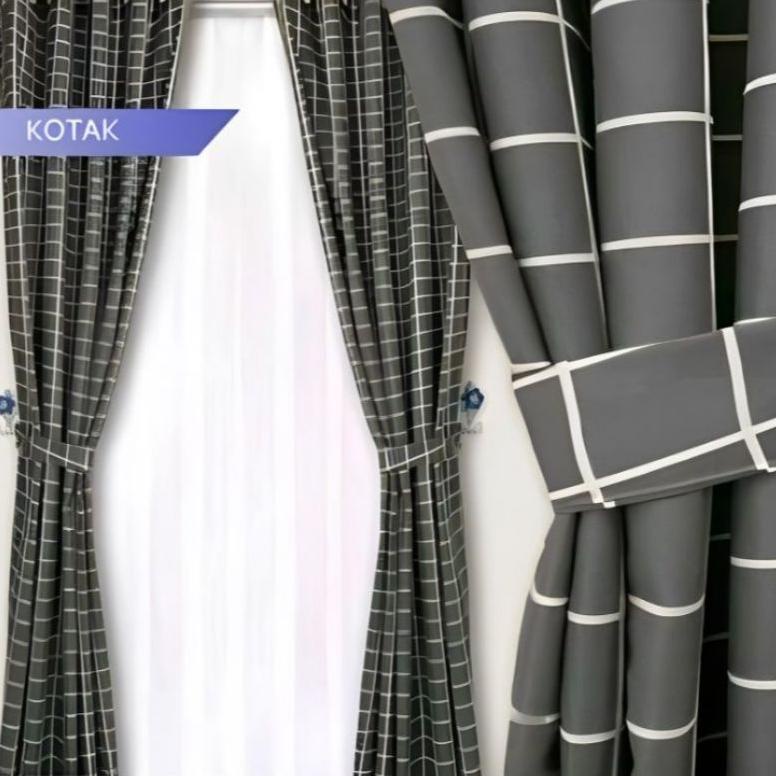 Barang Bagus Gorden Smokring Motif Bunga Cantik 12 Lubang Ring Ukuran 135x230 ,.,.,.,.,.,