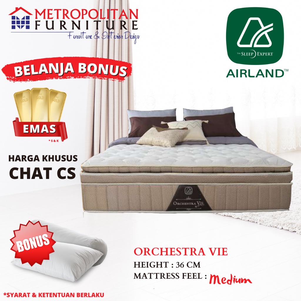 Kasur Springbed Airland Orchestra Vie FULL SET Spring bed matras