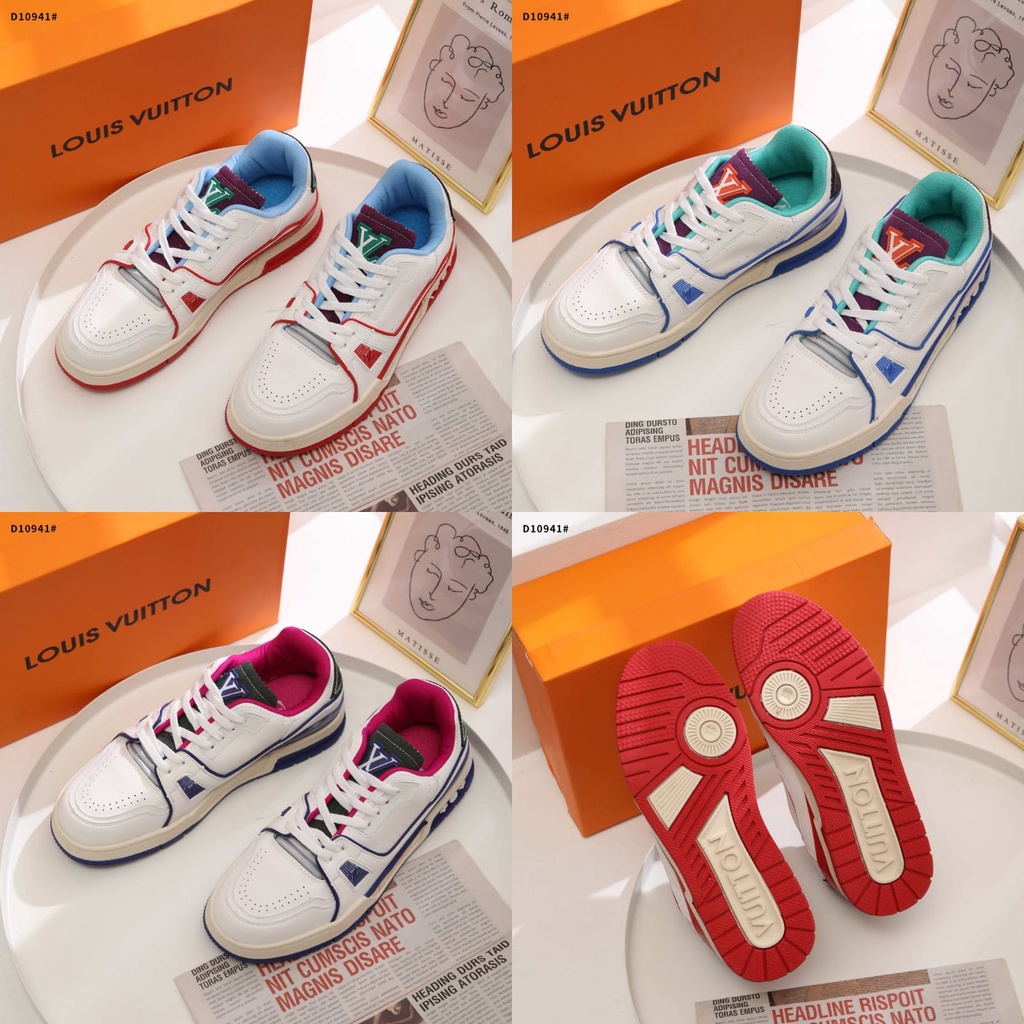 Trainer With Rubber Logo Men's WOMEN Sneakers D10941