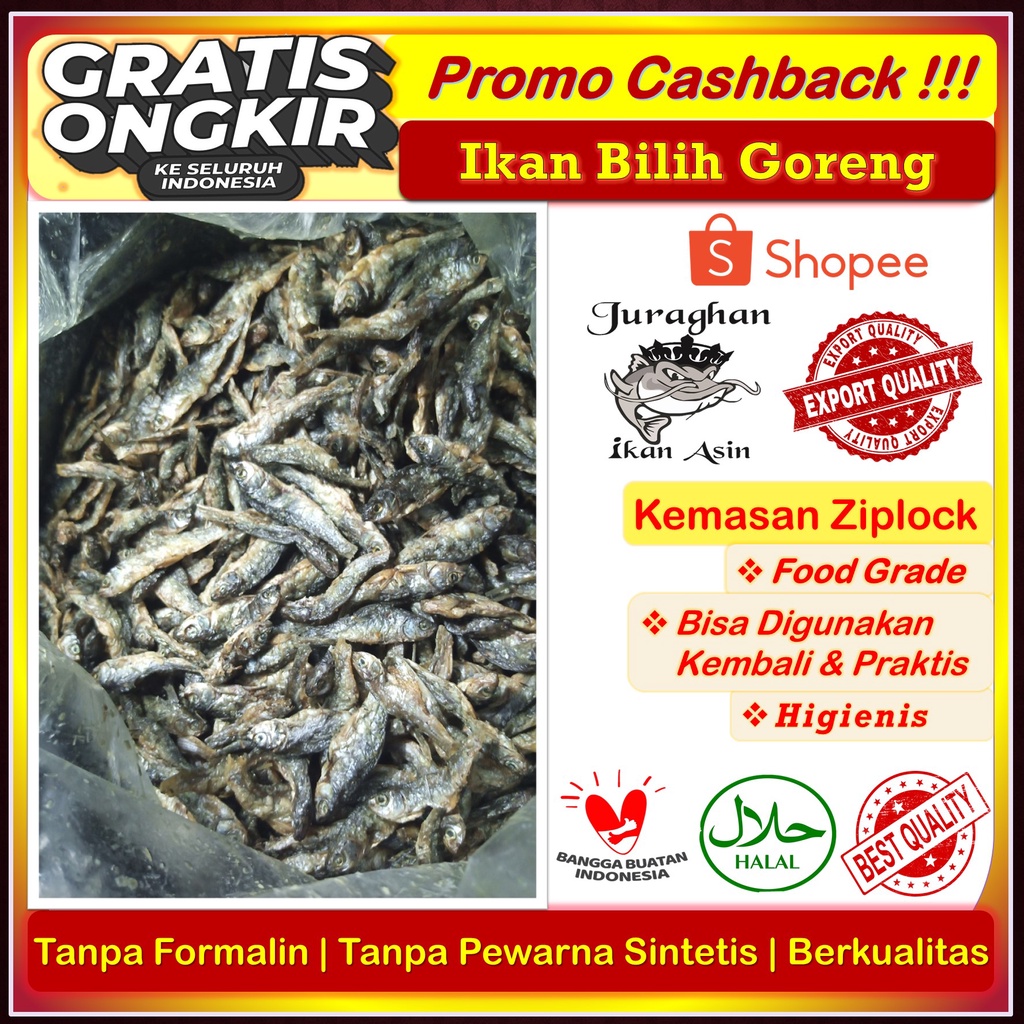 

Ikan Bilis Danau Singkarak Goreng / Ikan Bilih Asli Danau Singkarak Goreng TerEnak Berkualitas 500Gr