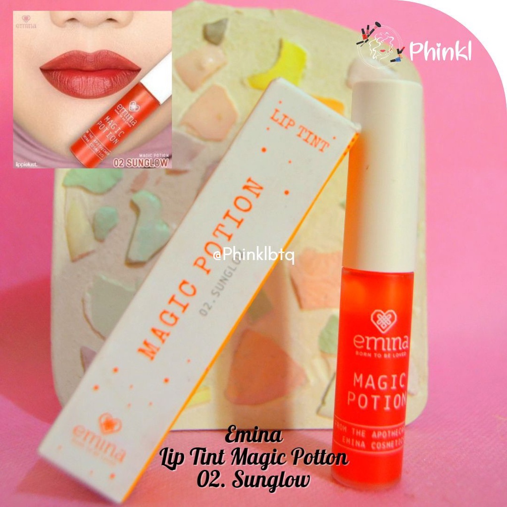 `ღ´ PHINKL `ღ´ ╰☆☆ 𝔢мιℕά ☆☆╮ Emina Magic Potion Lip Tint ala korea ombre cocok untuk remaja