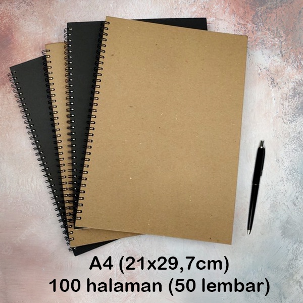 

Buku Sketsa A4 Kraft Sketchbook polos