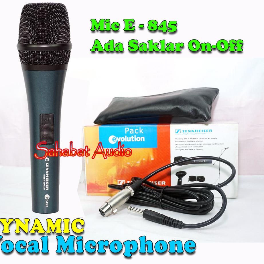 ♪ Mic Kabel E 845 Ada Saklar / Mic Kabel E 835S / Microphone Cable SENNHEISER E-835 / E845S / E 845 