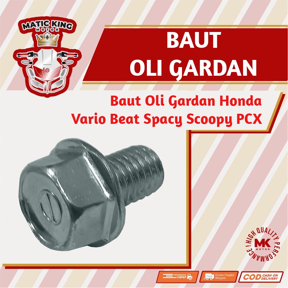 Baut tap oli gardan gear Honda  Beat Vario Scoopy PCX Spacy Standar