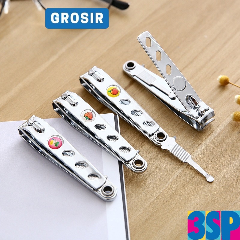 3SP | SSR27 Gunting Kuku Stainless Steel Nail Clipper Alat Potong Kuku