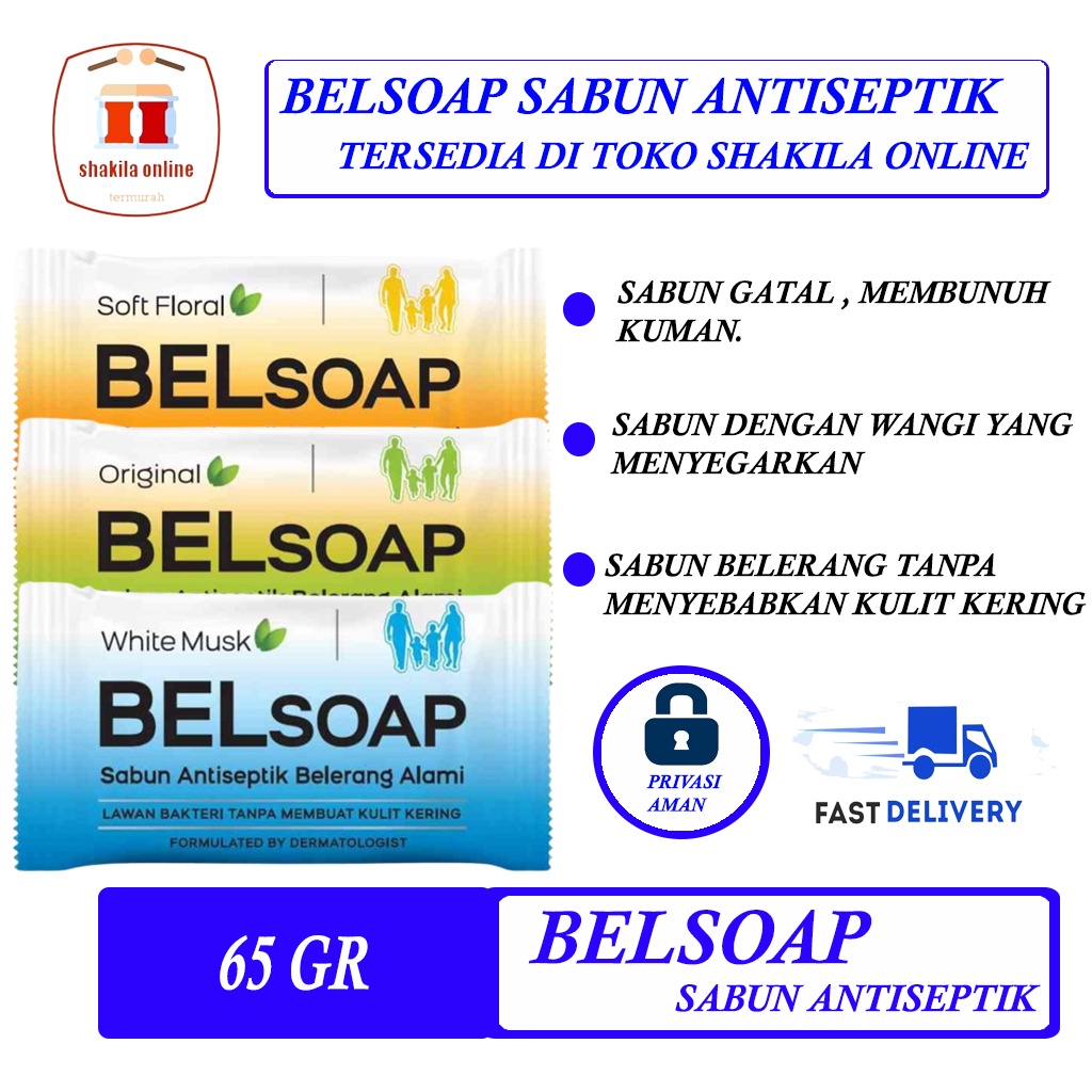 BELSOAP SABUN ANTISEPTIK/BELSOAP SABUN BELERANG/BELSOAP SABUN SULFUR/BELSOAP SABUN BELERANG ANTI GAT