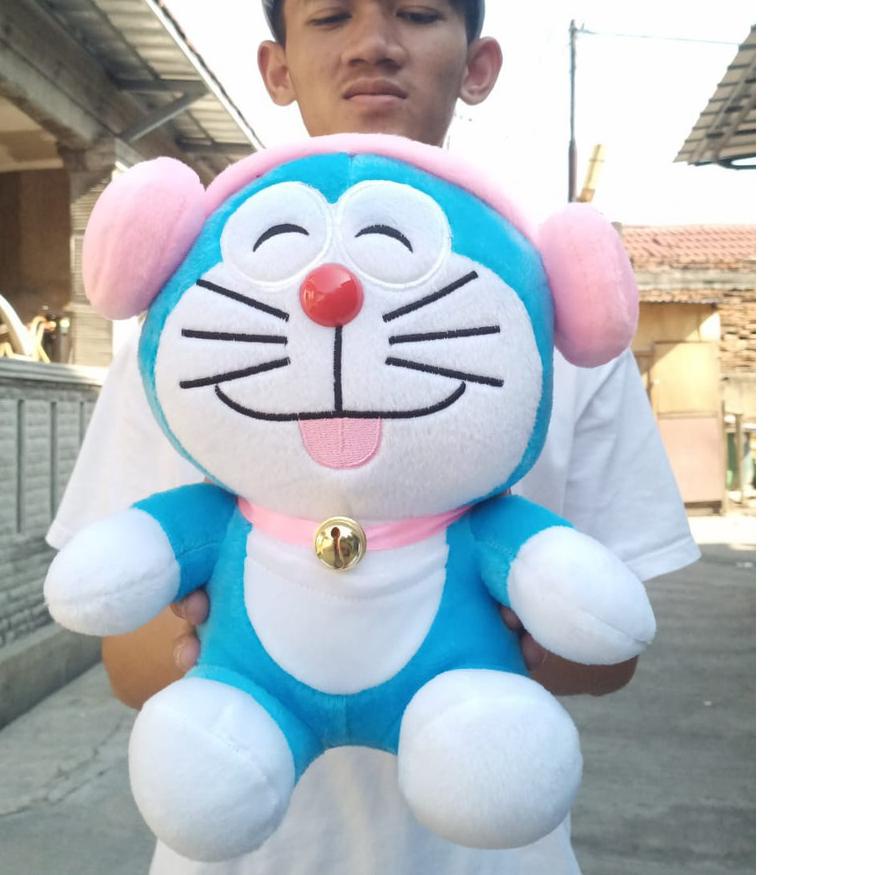 ❃ Boneka Doraemon Pake Headsheat Pink / Boneka Doraemon / Doraemon ➥