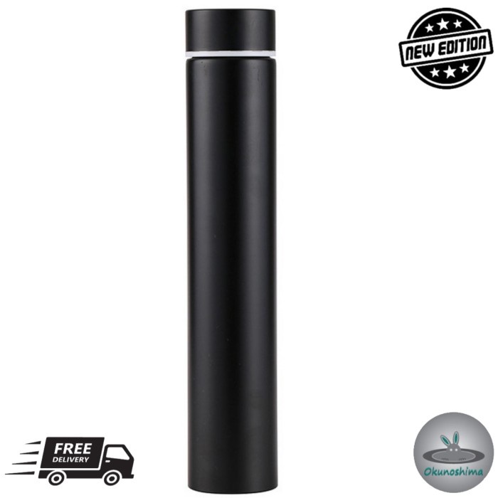botol minum  Slim Design Botol Minum Tumbler Thermos Stainless Steel Coffee 280ml - Hitam(G0E2) Bisa