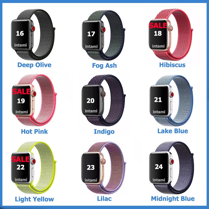 STRAP APPLE WATCH IWATCH SPORT LOOP BAND SERIES 4 3 2 1 NYLON WOVEN