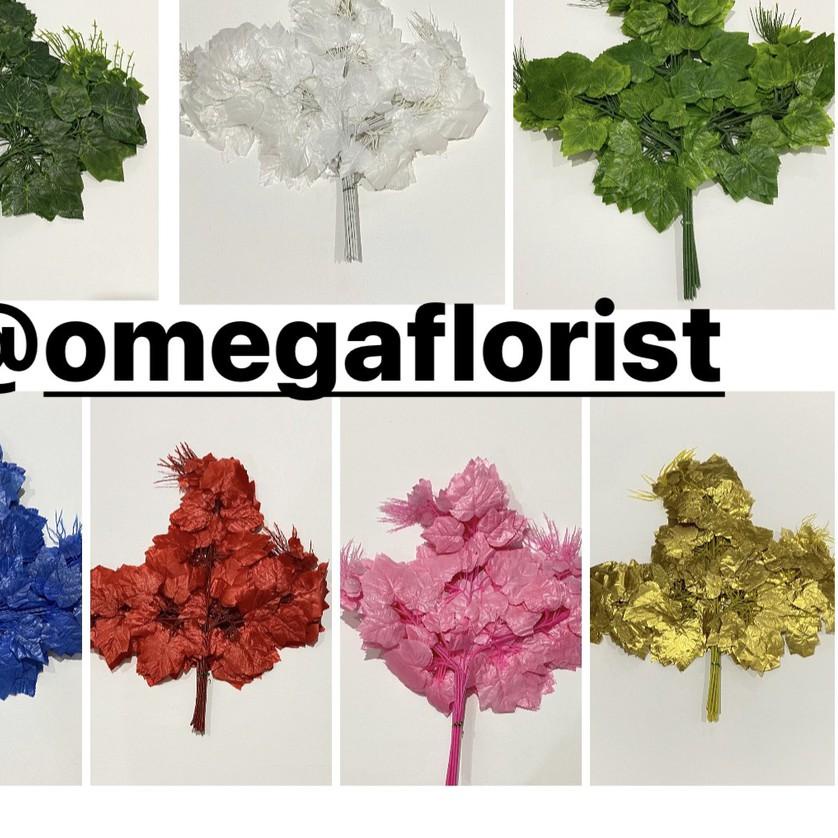 ➤ Daun Anggur Lusinan- Daun Dekorasi/ Daun Artificial / Daun Dekorasi Murah / Daun Plastik / Daun Pe