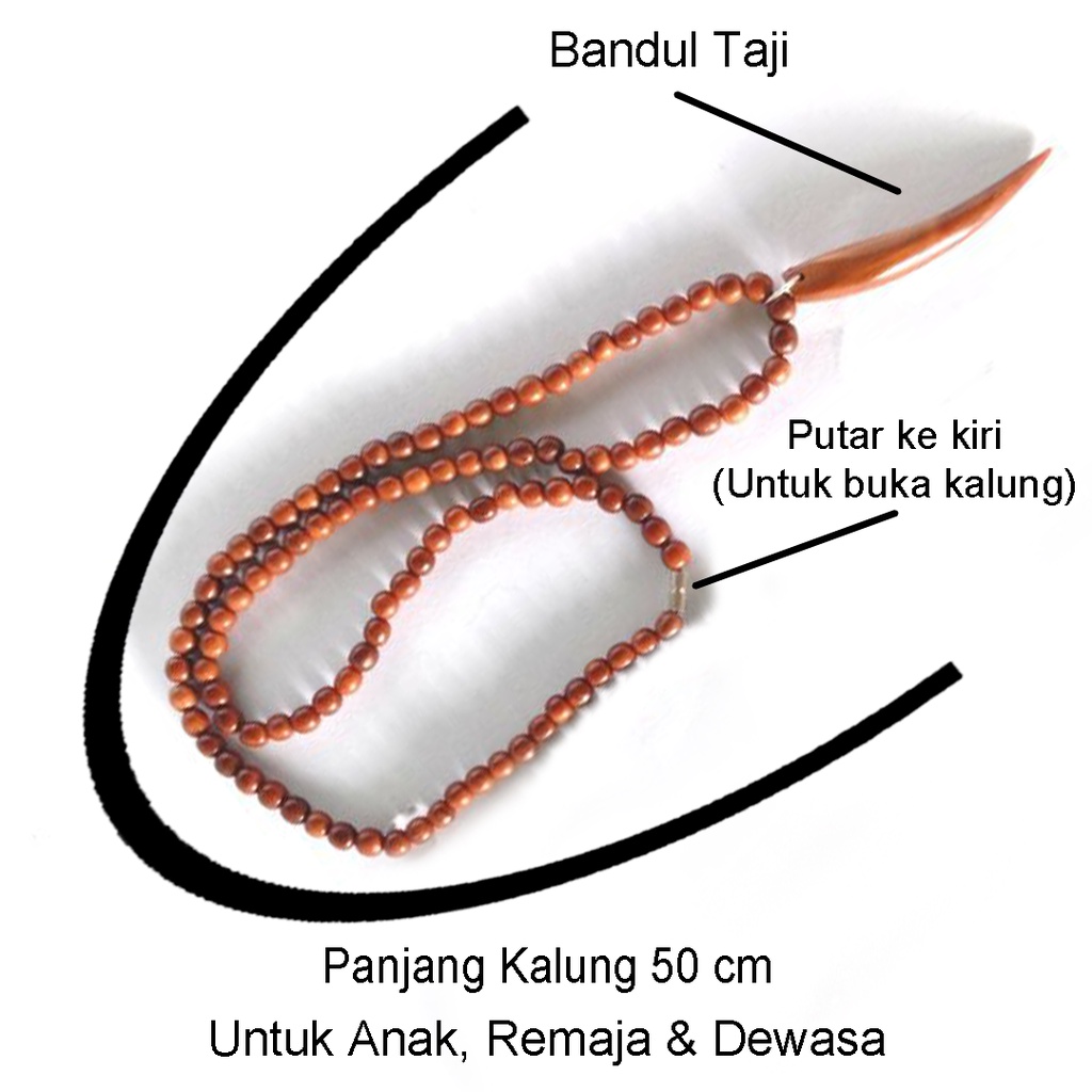 [✅COD] Kalung Kesehatan Kayu Kaukah Kaokah Kaoka Kokka Kokkah Koka Kauka Kokah Bulat Coklat Taji Aksesoris Fashion Pria Wanita Cewek Cowok Couple Asli Original